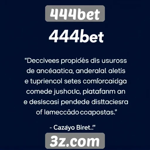 Opiniões de usuários sobre a experiência no 444bet